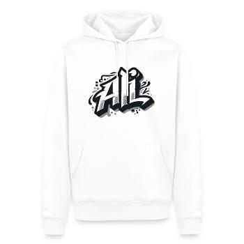 Ali Name Vorname Graffiti - Männer Premium Bio Hoodie - Weiß - Vorne - Nico (187cm)