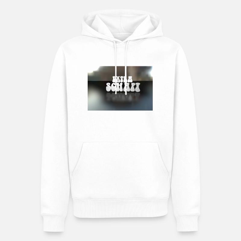 Extra Schaf - Männer Premium Bio Hoodie - Weiß
