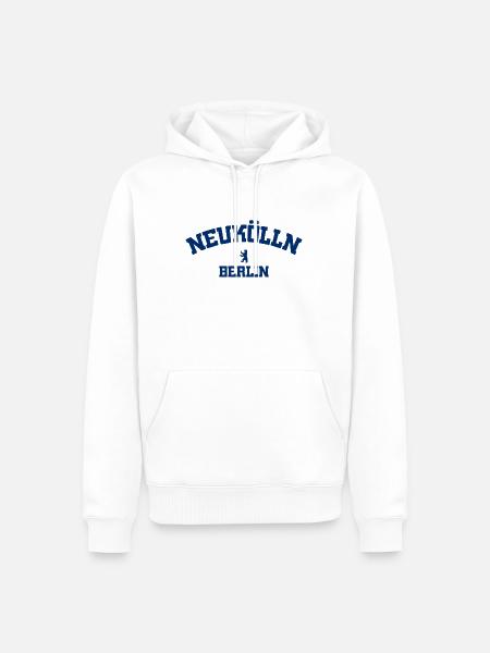 Neukölln - Berlin - Deutschland - Germany - Männer Premium Bio Hoodie - Weiß