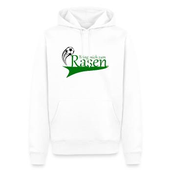Bring mich zum Rasen - Männer Premium Bio Hoodie - Weiß - Vorne - Nico (187cm)