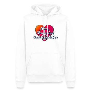 love und quarkkeulchen - Männer Premium Bio Hoodie - Weiß - Vorne - Nico (187cm)