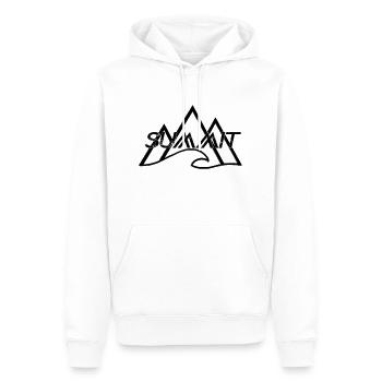 Summit - Sweat à capuche Premium bio Homme - blanc - Devant - Nico (187cm)