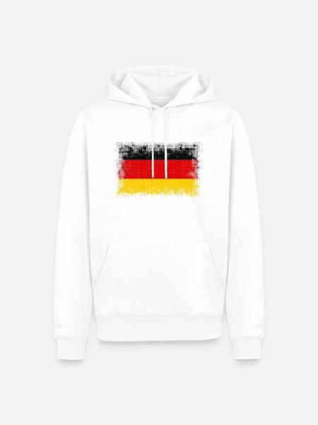 Deutschland - Männer Premium Bio Hoodie - Weiß