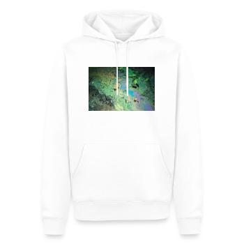 Polluted Sea - Men’s Premium Organic Hoodie - white - Front - Nico (187cm)