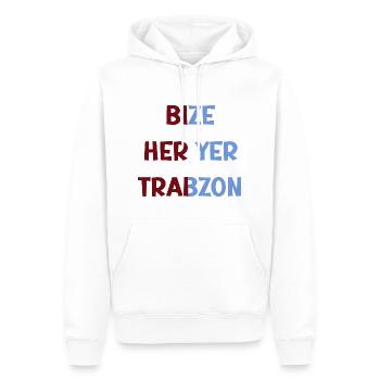 Bize heryer Trabzon - Men’s Premium Organic Hoodie - white - Front - Nico (187cm)