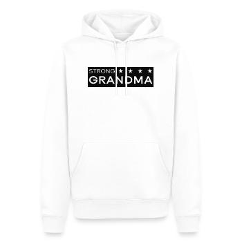 Strong Grandma box black - Männer Premium Bio Hoodie - Weiß - Vorne - Nico (187cm)