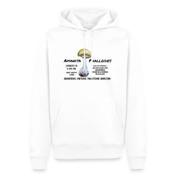 Achtung giftig - Männer Premium Bio Hoodie - Weiß - Vorne - Nico (187cm)