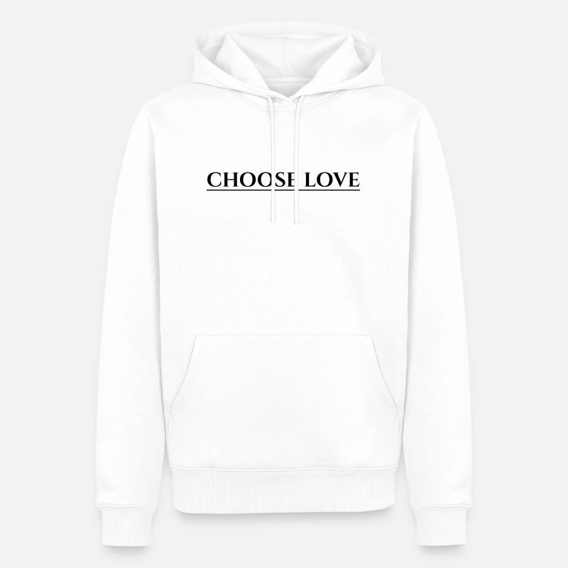 uploaded - Männer Premium Bio Hoodie - Weiß