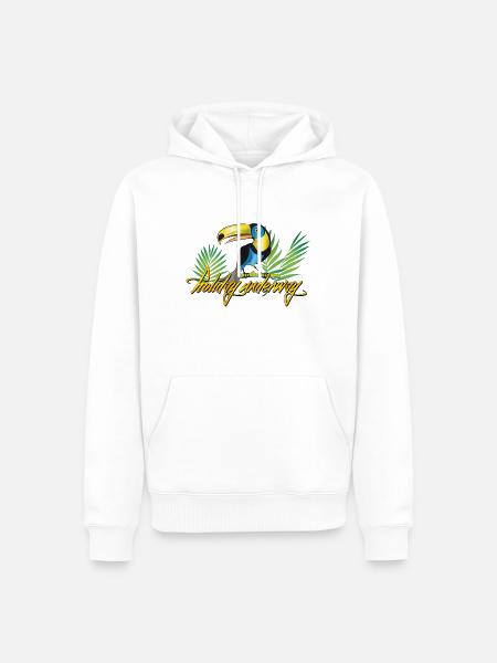 holiday tucan - Männer Premium Bio Hoodie - Weiß