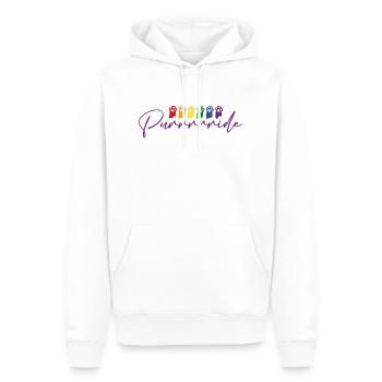 Katze Pride - Männer Premium Bio Hoodie - Weiß - Vorne - Nico (187cm)