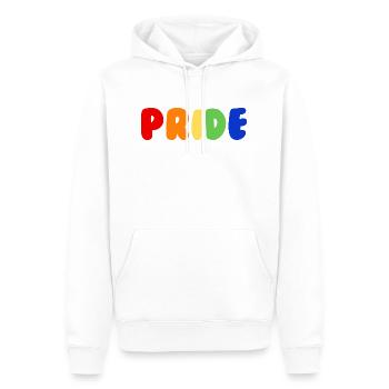 Pride - Men’s Premium Organic Hoodie - white - Front - Nico (187cm)