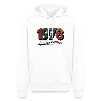 Vintage 1978 limited edition - Men’s Premium Organic Hoodie - white - Front - Nico (187cm)