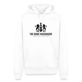 TheSonicPassengers - Männer Premium Bio Hoodie - Weiß - Vorne - Nico (187cm)