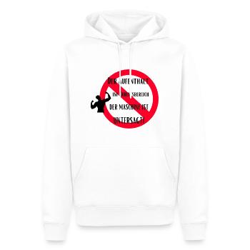 Restricted Zone Apparel - Männer Premium Bio Hoodie - Weiß - Vorne - Nico (187cm)