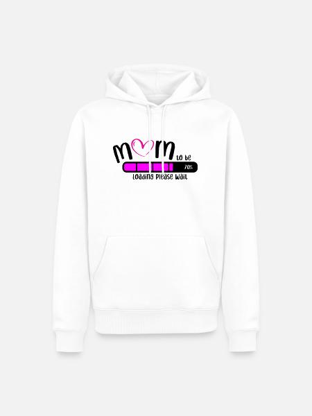 Mom Loading - Männer Premium Bio Hoodie - Weiß