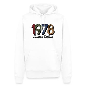 Vintage 1978 limited edition - Men’s Premium Organic Hoodie - white - Front - Nico (187cm)