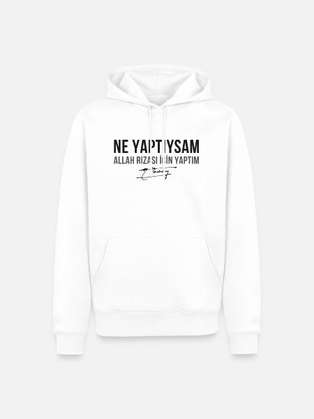Ne yaptiysam Allah icin - Männer Premium Bio Hoodie - Weiß