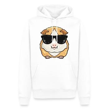 Cobaye - Sweat à capuche Premium bio Homme - blanc - Devant - Nico (187cm)