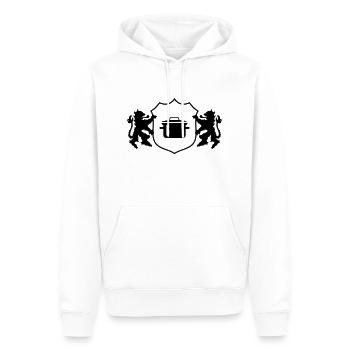 Wappen Kochtopf - Männer Premium Bio Hoodie - Weiß - Vorne - Nico (187cm)