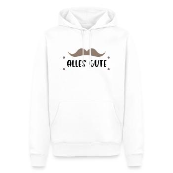 Alles Gute Schnurrbart - Männer Premium Bio Hoodie - Weiß - Vorne - Nico (187cm)