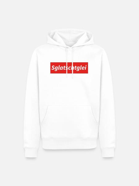 Sglatschtglei - Männer Premium Bio Hoodie - Weiß