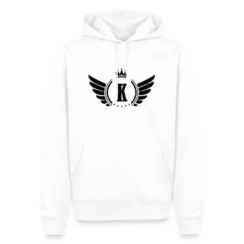wappen k - Männer Premium Bio Hoodie - Weiß - Vorne - Nico (187cm)