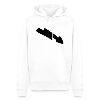 Arrow Symbol 04 Artboard 4 - Men’s Premium Organic Hoodie - white - Front - Nico (187cm)