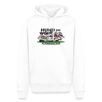 Hund Im Womo Ist Die Beste Alarmanlage - Männer Premium Bio Hoodie - Weiß - Vorne - Nico (187cm)