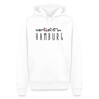 verliebt in Hamburg -I love It - Männer Premium Bio Hoodie - Weiß - Vorne - Nico (187cm)