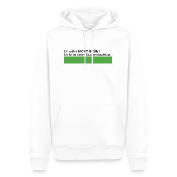 Ich wähle nicht Grün. - Männer Premium Bio Hoodie - Weiß - Vorne - Nico (187cm)