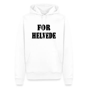 verdammt - Männer Premium Bio Hoodie - Weiß - Vorne - Nico (187cm)
