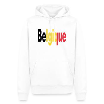 Belgique - Zeigen Sie Ihre Liebe zu Belgien - Männer Premium Bio Hoodie - Weiß - Vorne - Nico (187cm)
