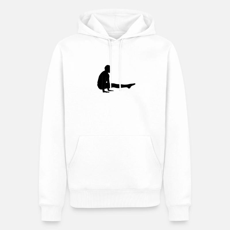 Lsit - gymnastique - Sweat à capuche Premium bio Homme - blanc