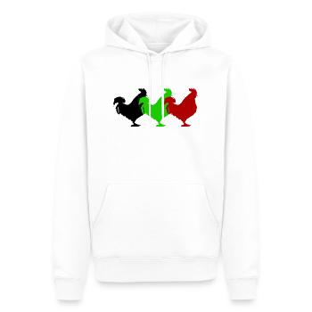 Robinet - Sweat à capuche Premium bio Homme - blanc - Devant - Nico (187cm)
