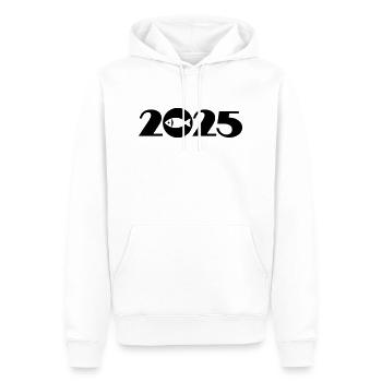 Pêcheur, Poisson, Club de pêche 2025 - Sweat à capuche Premium bio Homme - blanc - Devant - Nico (187cm)