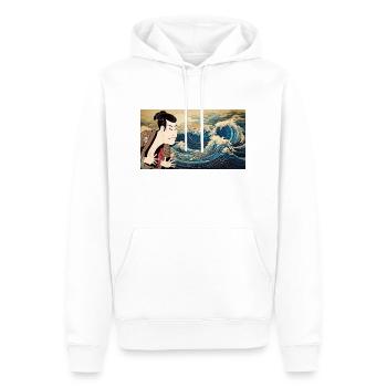 25910362 - Männer Premium Bio Hoodie - Weiß - Vorne - Nico (187cm)