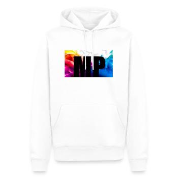 MP Colour - Männer Premium Bio Hoodie - Weiß - Vorne - Nico (187cm)
