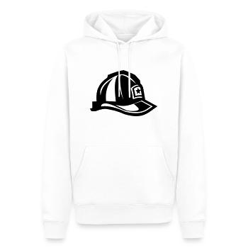 Helm für Feuerwehrleute - Männer Premium Bio Hoodie - Weiß - Vorne - Nico (187cm)