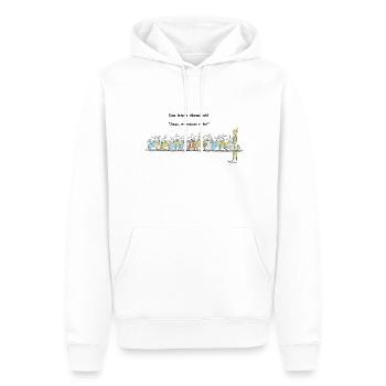Das letzte Abendmahl - Männer Premium Bio Hoodie - Weiß - Vorne - Nico (187cm)