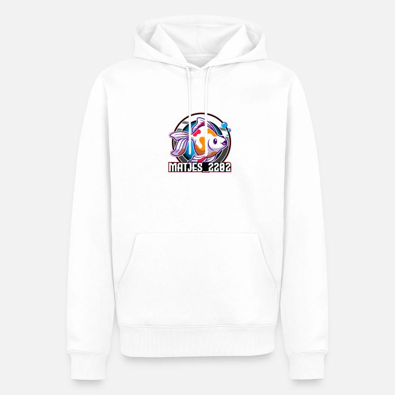 Matjes_2202 - Männer Premium Bio Hoodie - Weiß