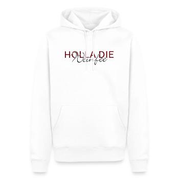 Weißwein Rotwein JGA Vino Wein - Holla die Weinfee - Männer Premium Bio Hoodie - Weiß - Vorne - Nico (187cm)