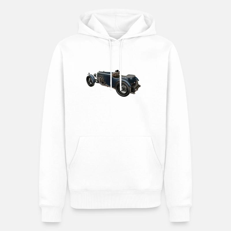 Oldtimer - Männer Premium Bio Hoodie - Weiß