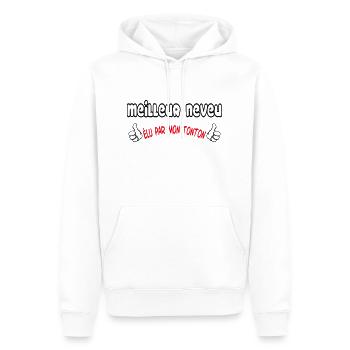 BESTER Neffe - Männer Premium Bio Hoodie - Weiß - Vorne - Nico (187cm)