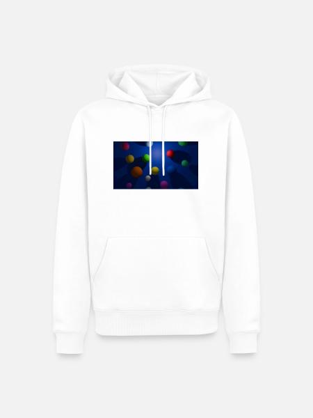 Bubbles - Männer Premium Bio Hoodie - Weiß