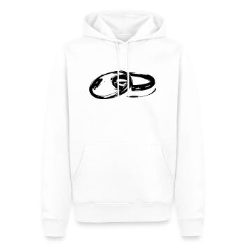 Goldener Ehering Hochzeit Ehe Verlobung Braut - Männer Premium Bio Hoodie - Weiß - Vorne - Nico (187cm)