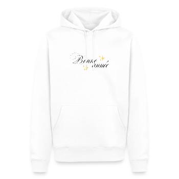 Bonne année - Sweat à capuche Premium bio Homme - blanc - Devant - Nico (187cm)