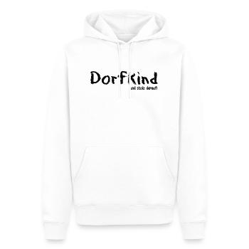 Dorfkind und stolz darauf! - Männer Premium Bio Hoodie - Weiß - Vorne - Nico (187cm)