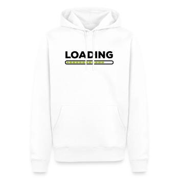 Loading - Männer Premium Bio Hoodie - Weiß - Vorne - Nico (187cm)