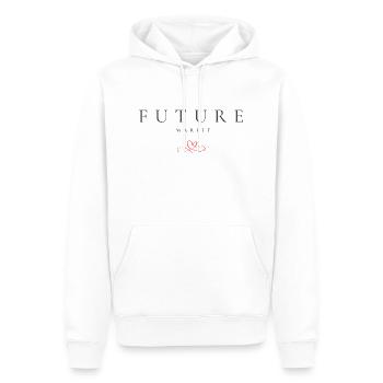 Future mariée - Sweat à capuche Premium bio Homme - blanc - Devant - Nico (187cm)