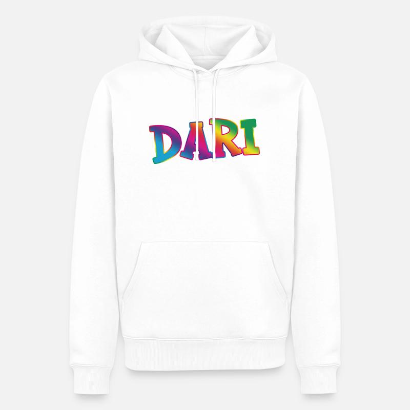 Dari - Männer Premium Bio Hoodie - Weiß